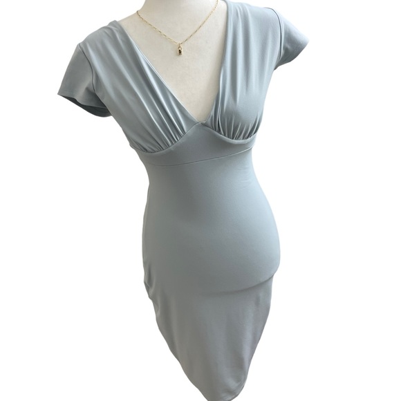 Susana Monaco V Neck Dress in Light Blue new without tags Size Small - Picture 6 of 7